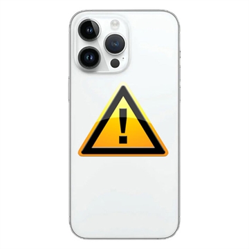 iPhone 14 Pro Max Batterij Cover Reparatie incl. frame Zilver