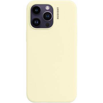 iPhone 14 Pro Nudient Base Silicone Hoesje Geel