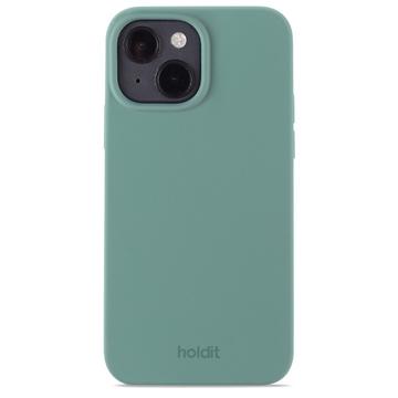 iPhone 15 Holdit Silicone Case Mosgroen