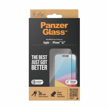Panzerglass screenprotector Apple iPhone 2023 6.1 inch UWF Black