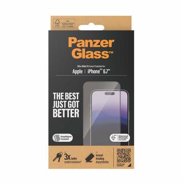 Panzerglass screenprotector Apple iPhone 2023 6.7 inch UWF Black