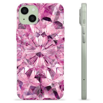 iPhone 15 Plus TPU-hoesje Roze Kristal