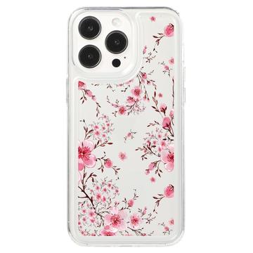 iPhone 15 Pro Fashion TPU hoesje Roze Bloemen