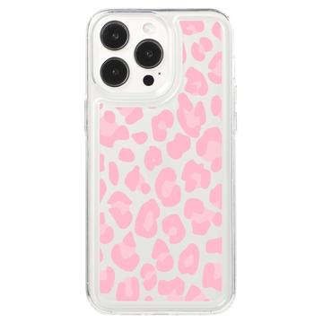 iPhone 15 Pro Fashion TPU hoesje Roze Luipaard