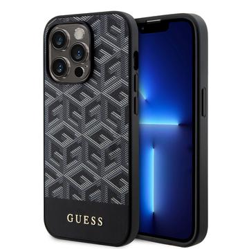 iPhone 15 Pro Guess G Cube Mag hoesje Zwart