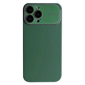 iPhone 15 Pro Liquid Silicone Case met glasbescherming Groen
