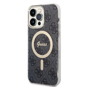 iPhone 15 Pro Max Guess IML 4G hoesje MagSafe-compatibel Zwart