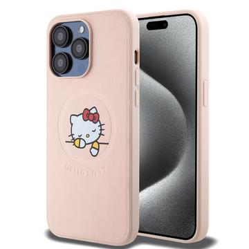 iPhone 15 Pro Max Hello Kitty Asleep MagSafe Hoesje Roze