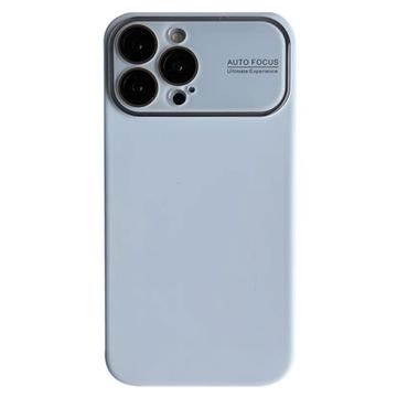 iPhone 15 Pro Max Liquid Silicone Case met glasbescherming Baby Blauw