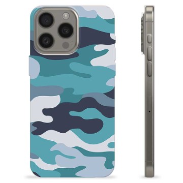 iPhone 15 Pro Max TPU-hoesje Blauwe Camouflage