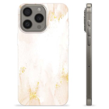 iPhone 15 Pro Max TPU-hoesje Gouden Parel Marmer