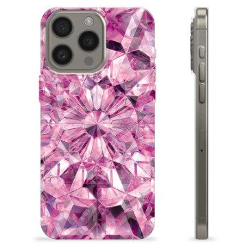 iPhone 15 Pro Max TPU-hoesje Roze Kristal
