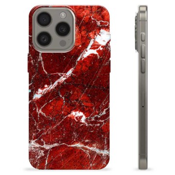 iPhone 15 Pro Max TPU-hoesje Rode Marmer