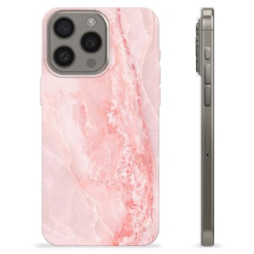iPhone 15 Pro Max TPU-hoesje Roze Marmer