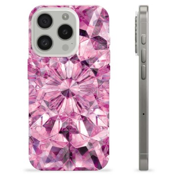 iPhone 15 Pro TPU-hoesje Roze Kristal