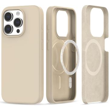 iPhone 15 Pro Tech-Protect Silicone MagSafe Case Beige