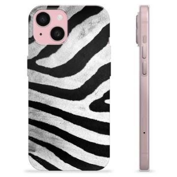 iPhone 15 TPU-hoesje Zebra