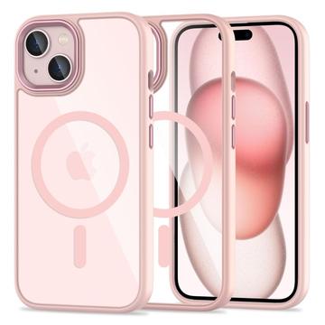 iPhone 15 Tech-Protect Magmat Cover MagSafe-compatibel Roze-Doorzichtig