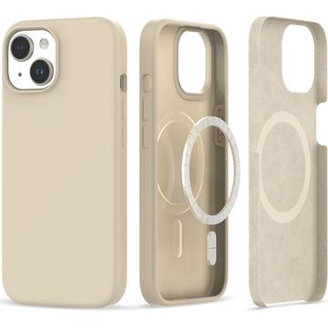 iPhone 15 Tech-Protect Silicone MagSafe Case Beige