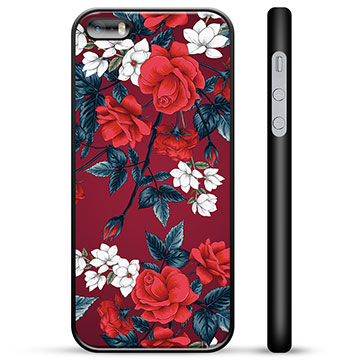 iPhone 5-5S-SE Beschermhoes Vintage Bloemen
