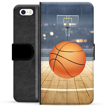 iPhone 5-5S-SE Premium Wallet Case Basketbal