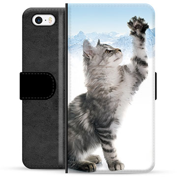 iPhone 5-5S-SE Premium Wallet Case Kat