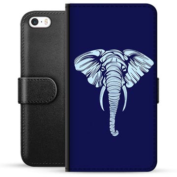 Iphone 55Sse Premium Portemonnee Hoesje Olifant huismerk kopen in de aanbieding