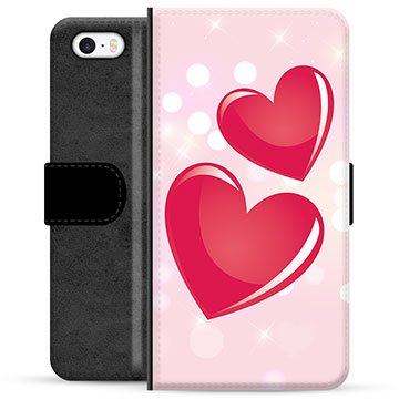iPhone 5-5S-SE Premium Portemonnee Hoesje Love