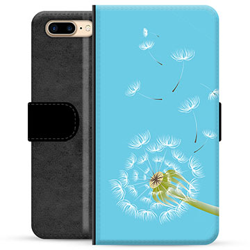 Iphone 7 Plus 8 Premium Portemonnee Hoesje Paardebloem huismerk kopen in de aanbieding