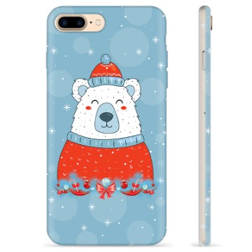 iPhone 7 Plus-iPhone 8 Plus TPU-hoesje Kerstbeer