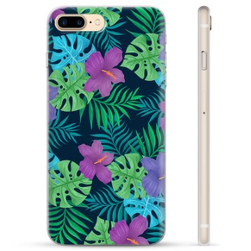 iPhone 7 Plus-iPhone 8 Plus TPU-hoesje tropische bloem