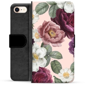 iPhone 7-8-SE (2020) Premium Portemonnee Hoesje Romantische Bloemen