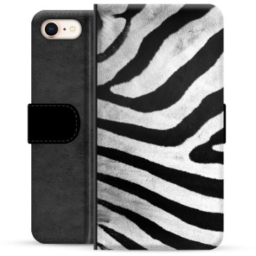 iPhone 7-8-SE (2020)-SE (2022) Premium Wallet Case Zebra