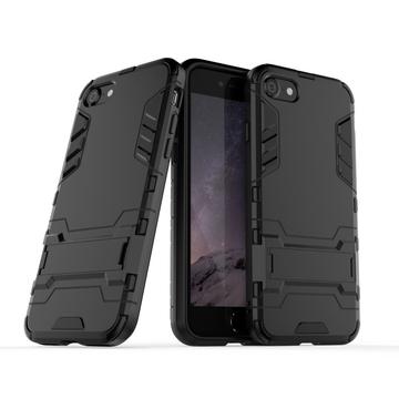 iPhone 7-8-SE (2020)-SE (2022) Armor Serie Hybride Hoesje met Statief Zwart