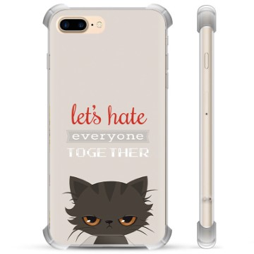iPhone 7 Plus-iPhone 8 Plus hybride hoesje Angry Cat