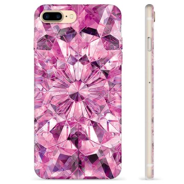 iPhone 7 Plus-iPhone 8 Plus TPU-hoesje Roze Kristal