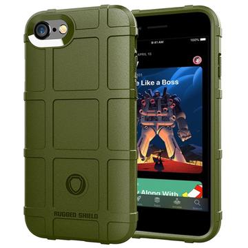 iPhone 7-8-SE (2020)-SE (2022) Rugged Shield TPU Hoesje Army Groen