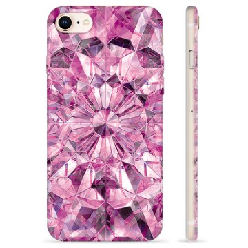 iPhone 7-8-SE (2020)-SE (2022) TPU-hoesje Roze Kristal