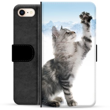 iPhone 7-8-SE (2020)-SE (2022) Premium Wallet Case Cat