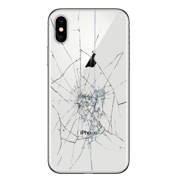 iPhone X Back Cover Reparatie Alleen glas Wit