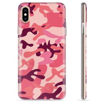 iPhone X-iPhone XS TPU-hoesje roze camouflage