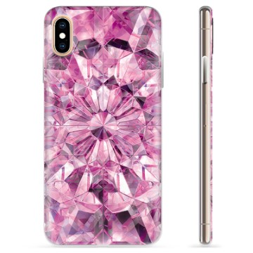 iPhone X-iPhone XS TPU-hoesje Roze Kristal