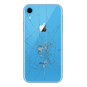 iPhone XR Achterkant Reparatie Alleen glas Blauw