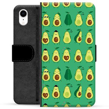iPhone XR Premium Wallet Case Avocadopatroon