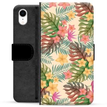 iPhone XR Premium Wallet Case Roze Bloemen