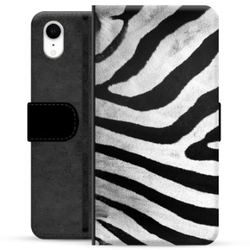 iPhone XR Premium Portemonnee Hoesje Zebra