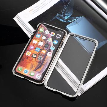 iPhone XS-X Magnetic Case with Tempered Glass Black