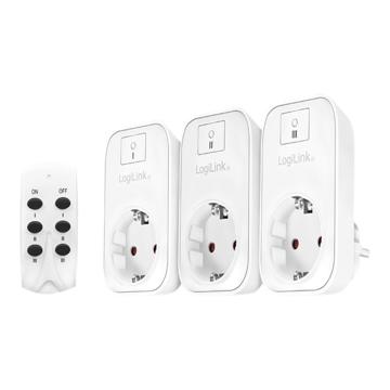 LogiLink EC0007 Slim Stopcontact Draadloos - Wit