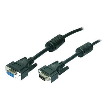 LogiLink LogiLink VGA Cable ST-BU black 2x Ferrit Core 1,80M (CV0004)