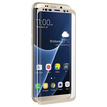 Samsung Galaxy S8 3Sixt Edge To Glazen Screenprotector Goud huismerk kopen in de aanbieding
